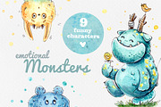 Emotional Monsters - 9 characters