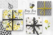 Busy Bees Baby Vector Patterns