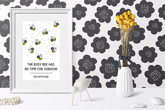 Busy Bees Baby Vector Patterns in Patterns - product preview 5