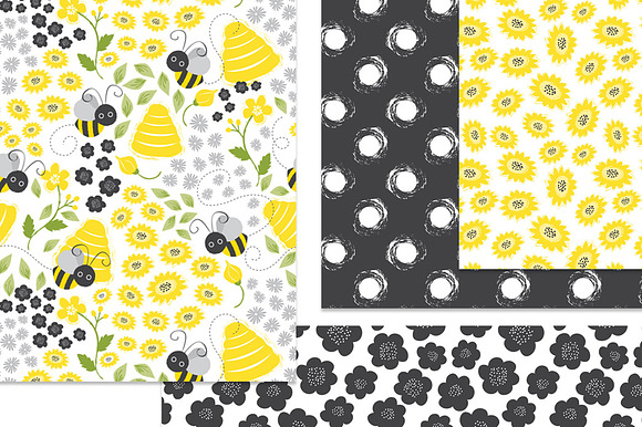 Busy Bees Baby Vector Patterns in Patterns - product preview 6