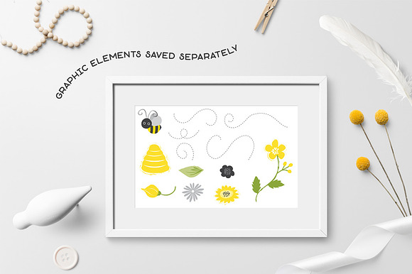 Busy Bees Baby Vector Patterns in Patterns - product preview 8