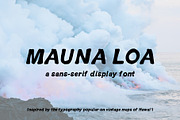 Vintage Hawaiian Font: Mauna Loa