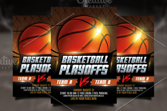 Basketball Flyer Bundle in Flyer Templates - product preview 2