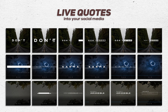 VIDEOGRAM Glitch Quotes in Instagram Templates - product preview 1
