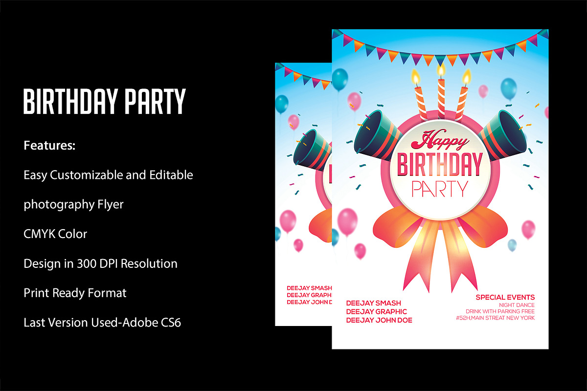 Birthday Flyer in Flyer Templates - product preview 8