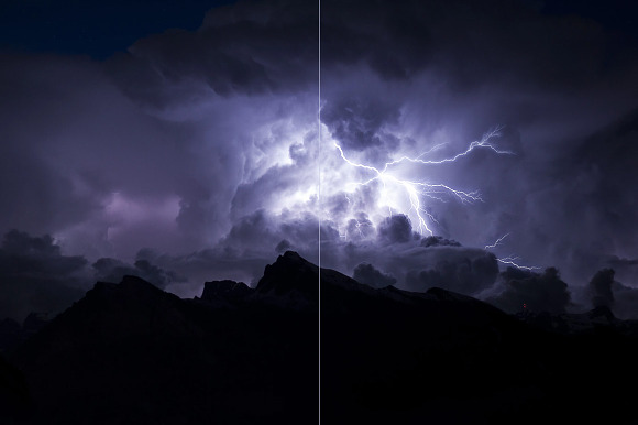 525 Rain, Snow, Lightning Overlays in Textures - product preview 8