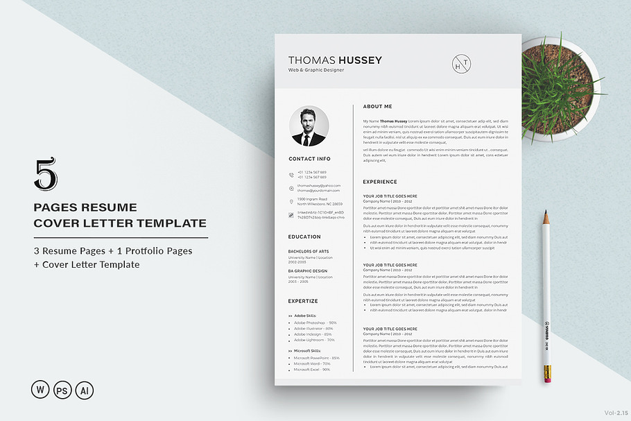 Resume/CV - 5 Pages