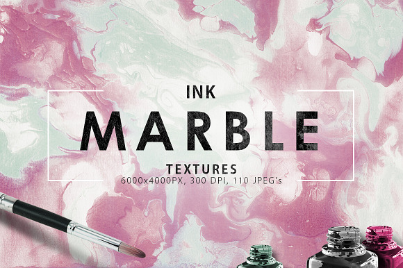 Only Ink & Marble Backgrounds Bundle in Textures - product preview 6