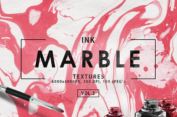 Only Ink & Marble Backgrounds Bundle in Textures - product preview 33