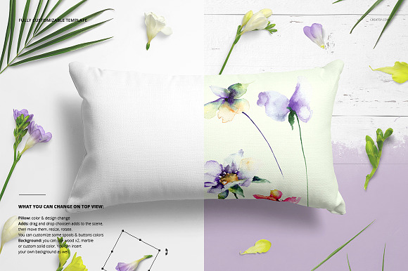 Fabric Factory v5 Rectangular Pillow in Product Mockups - product preview 5