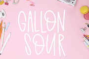 Gallon Sour - Handwritten Font