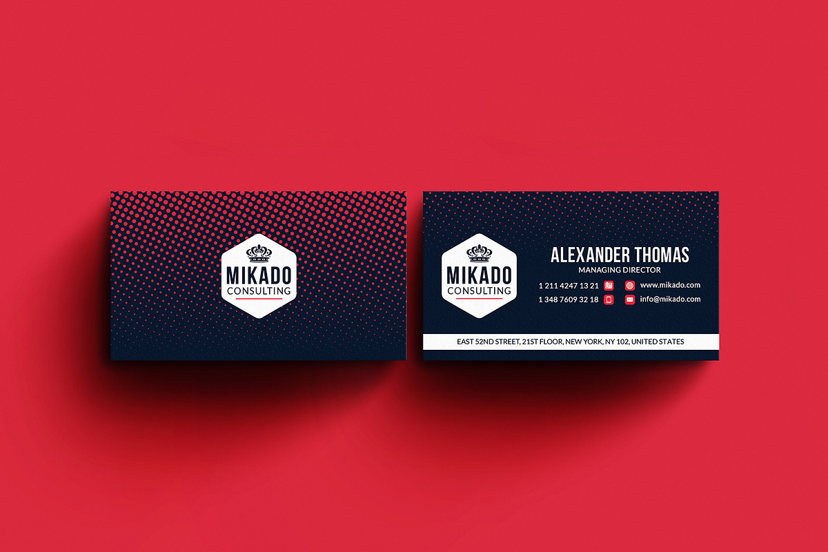 Stylish Business Card in Business Card Templates - product preview 8