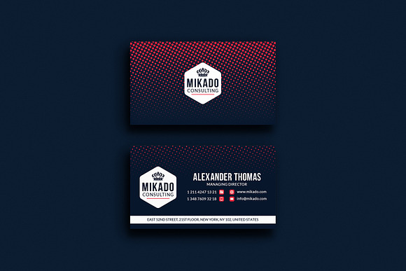 Stylish Business Card in Business Card Templates - product preview 3
