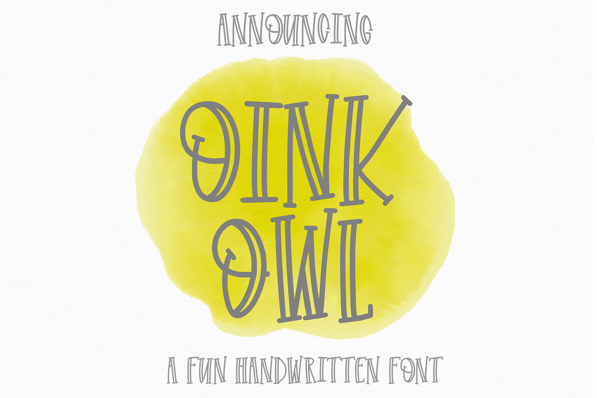 Oink Owl - OTF TTF in Display Fonts - product preview 8