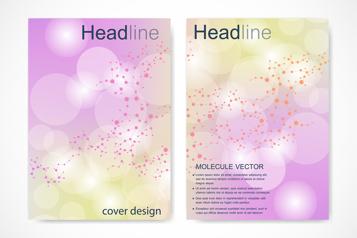 Scientific brochure design template in Illustrations - product preview 8