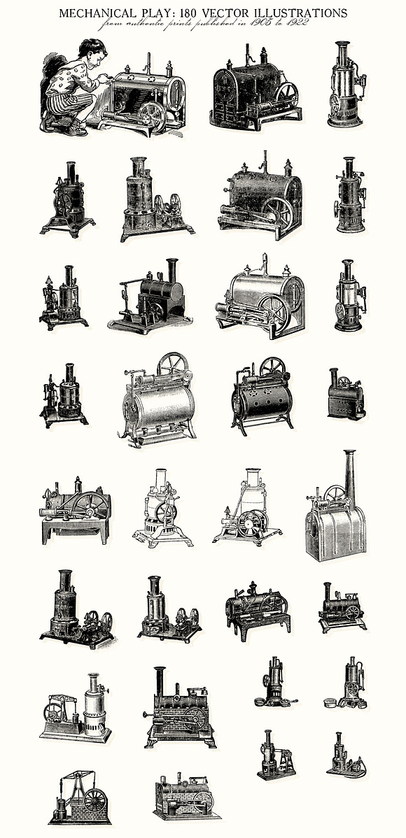 Mechanical Play: 180 Vintage Toys in Illustrations - product preview 3