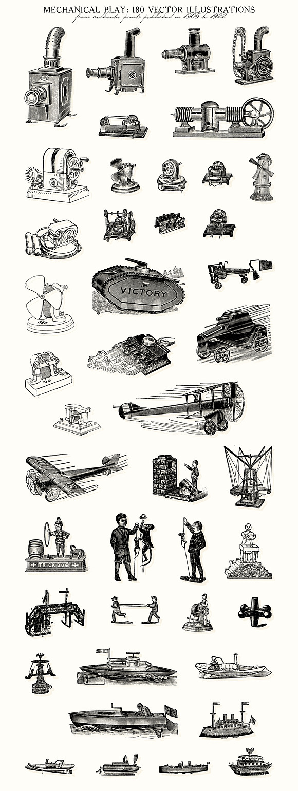 Mechanical Play: 180 Vintage Toys in Illustrations - product preview 5