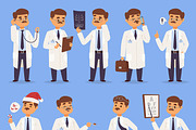 Doctor man vector character people