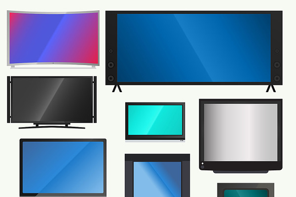 TV PC vector screen lcd monitor