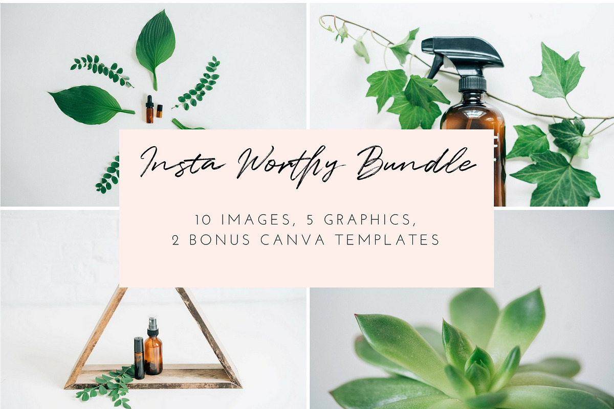 Oiling Styled Stock Photo Bundle | 3 in Instagram Templates - product preview 8