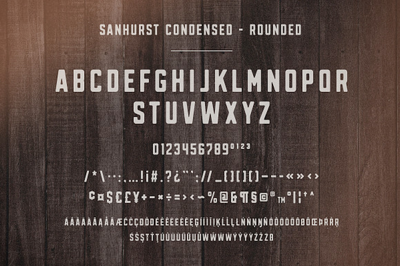 Sanhurst Sans Serif - 8 Font Family in Block Fonts - product preview 4