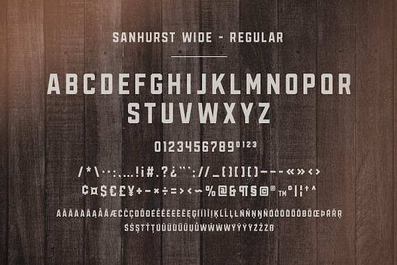 Sanhurst Sans Serif - 8 Font Family in Block Fonts - product preview 6