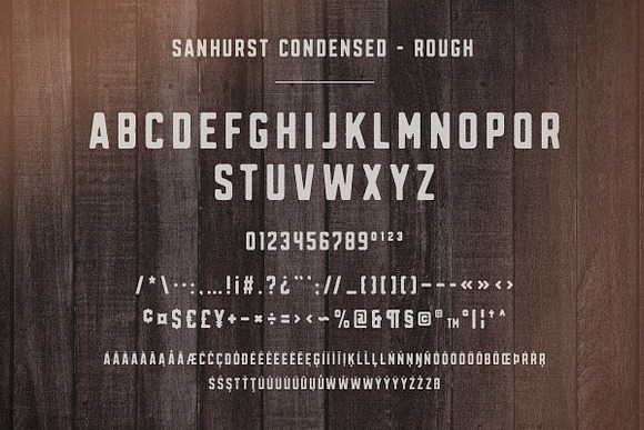 Sanhurst Sans Serif - 8 Font Family in Block Fonts - product preview 10
