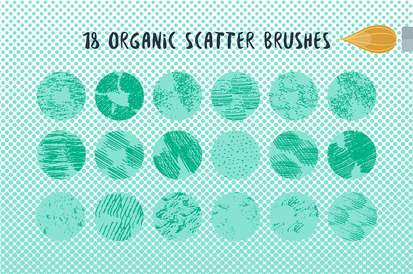 18 Scatter Brushes in Photoshop Brushes - product preview 2