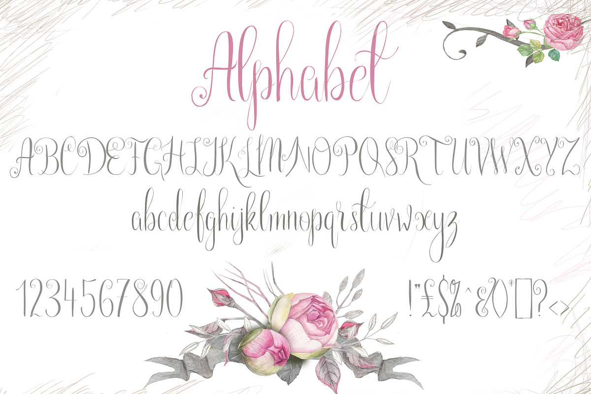 Paris in the Springtime font in Script Fonts - product preview 8