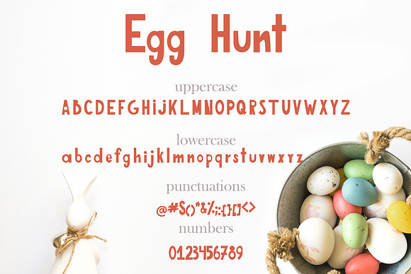 Egg Hunt-decorated font in Display Fonts - product preview 2