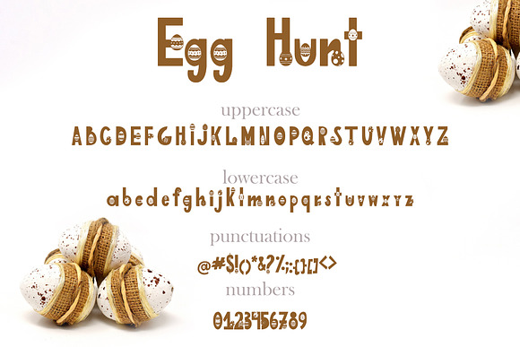 Egg Hunt-decorated font in Display Fonts - product preview 4