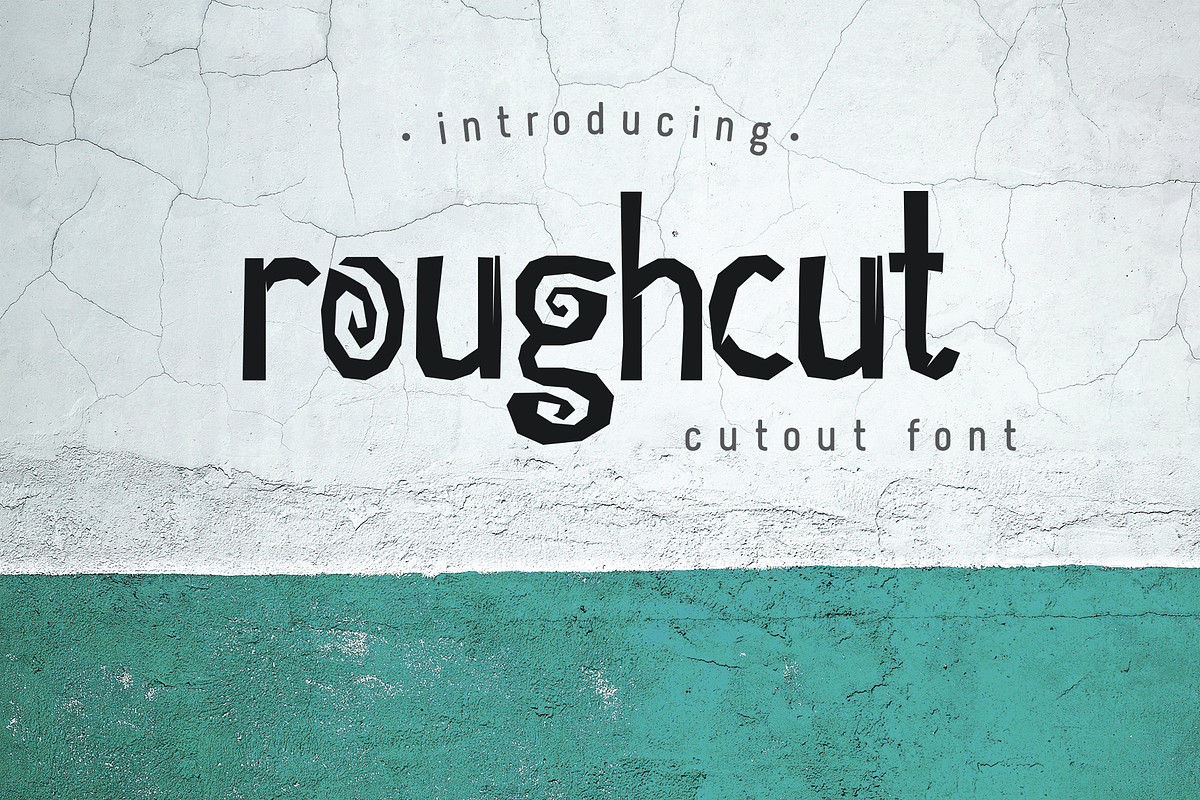 Roughcut font in Display Fonts - product preview 8