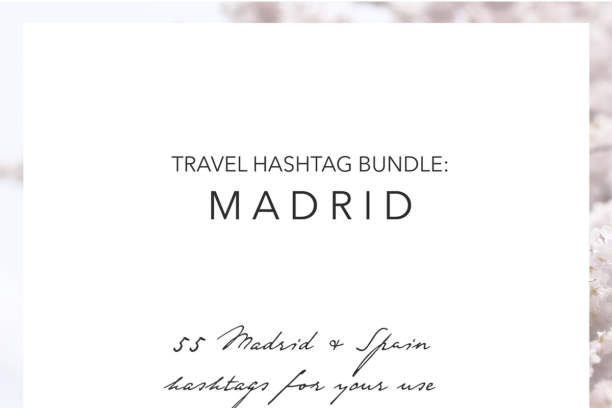 Madrid Spain Instagram Hashtags in Instagram Templates - product preview 8