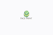Face Print ID Security Logo