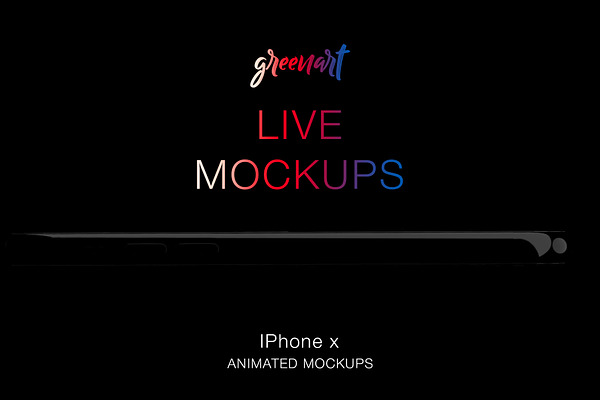Animated iPhone X - 5 Mock-up