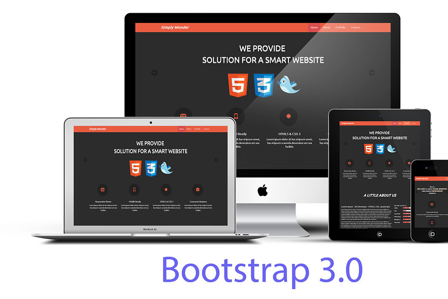 Simply wonder -Bootstrap 3 Portfolio