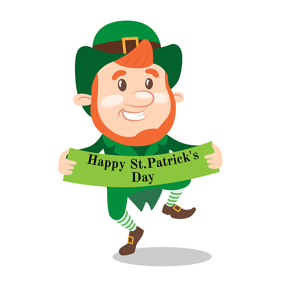 Leprechaun Set for St. Patricks day in Illustrations - product preview 4