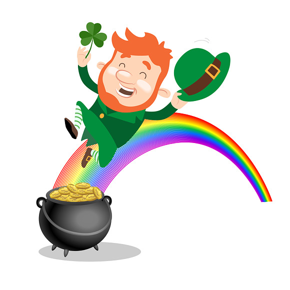 Leprechaun Set for St. Patricks day in Illustrations - product preview 6