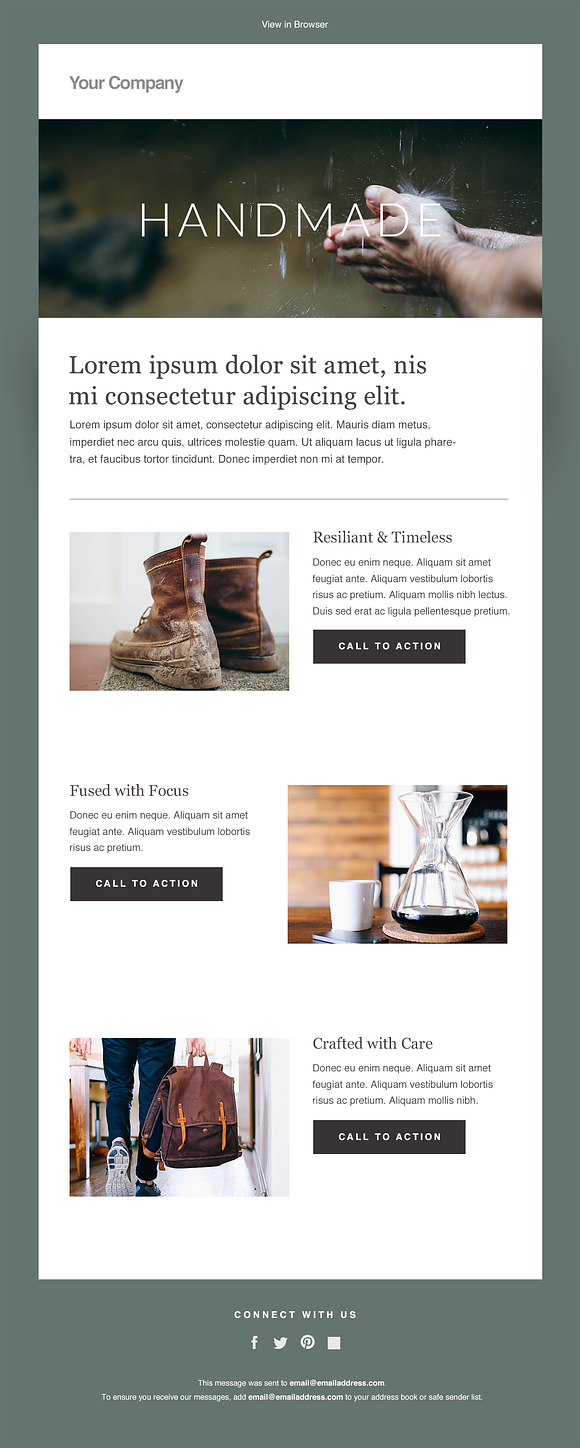 MailChimp HTML Email Template in Mailchimp Templates - product preview 1