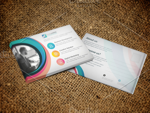 Clean Post-Card Template in Postcard Templates - product preview 3
