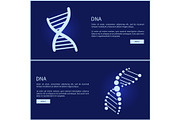 DNA Collection of Web Pages Vector Illustration