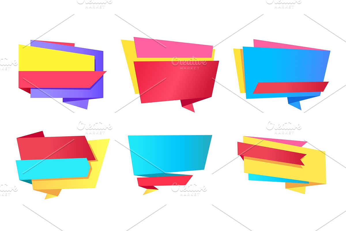 Empty Stickers Place for Text Vector Illustration in Objects - product preview 8