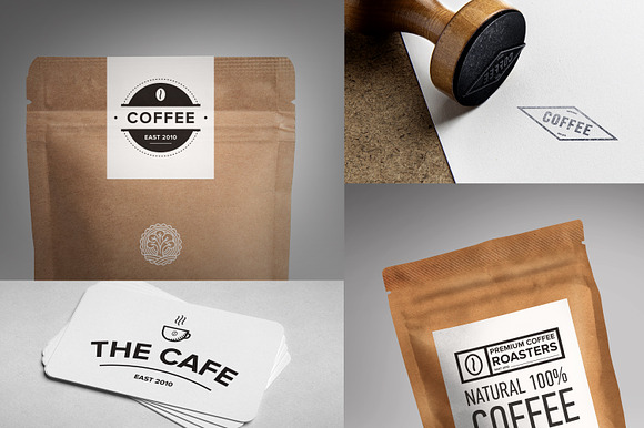 Set of coffee labels in Objects - product preview 3
