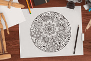 Coloring book page set