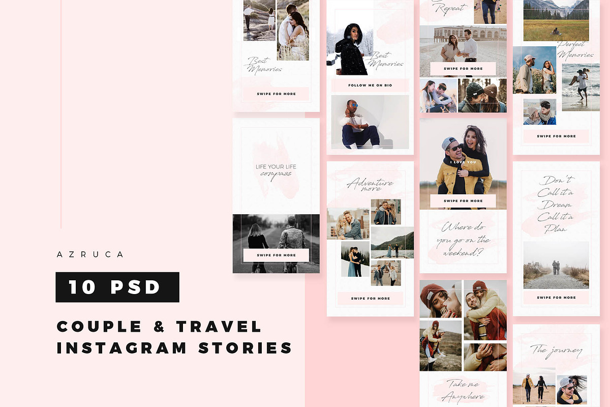 Couple & Travel Instagram Stories in Instagram Templates - product preview 8