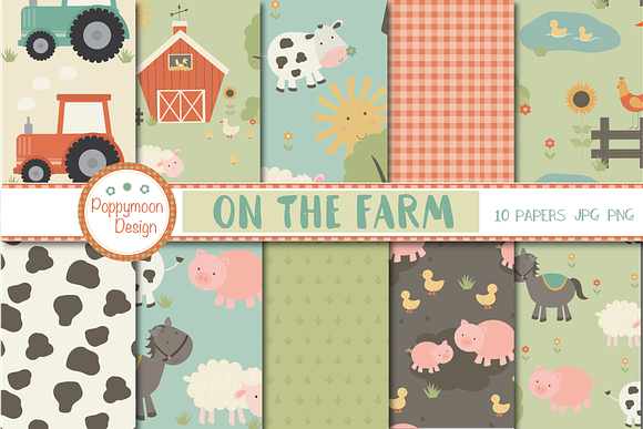 On The Farm in Illustrations - product preview 3