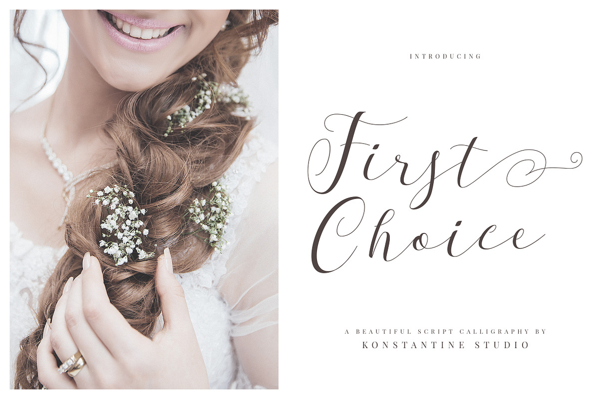 First Choice - Wedding Calligraphy in Script Fonts - product preview 8