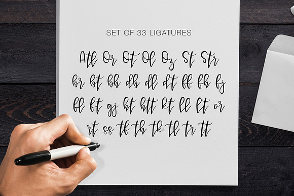 Vianette Hand Made Script Font in Script Fonts - product preview 8