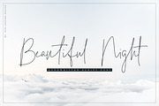 Beautiful Night Script Font 