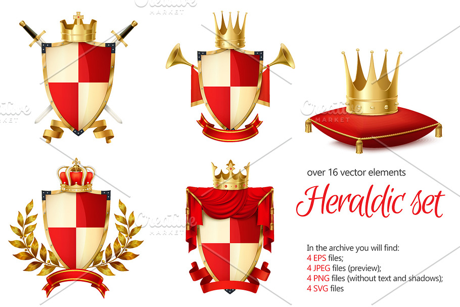 Heraldric Set in Objects - product preview 8